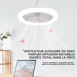 Lampe Ventilateur LED d'Aromathérapie 2-en-1